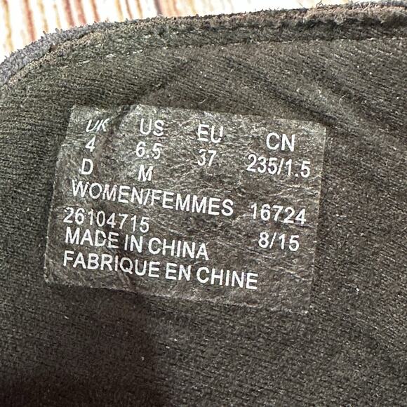 Clarks NIKKI NORTH Size 6.5 Black Leather Lace Zip Up Ankle Booties Boots Shoes - Picture 10 of 10